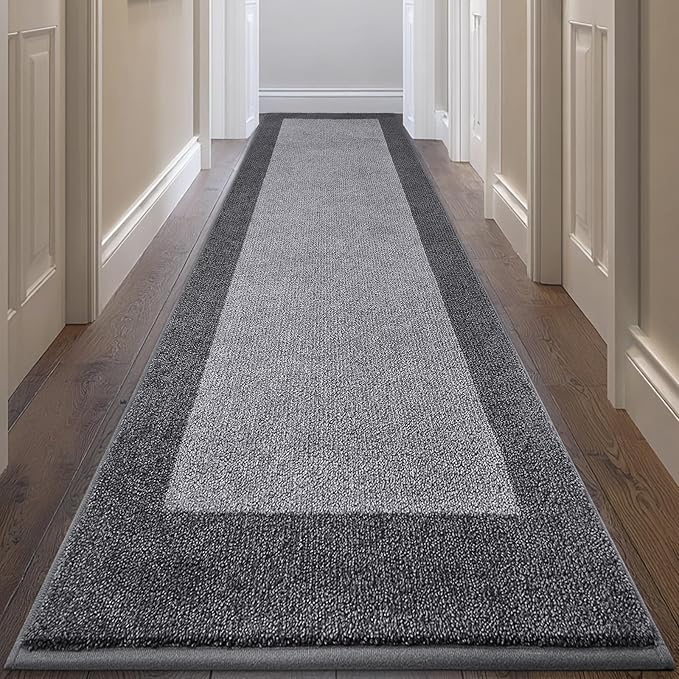 Machine Washable Runner Rug 32" x 168", Non Slip Kitchen Rug