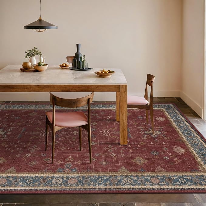 6x8 Dining Room Rugs for Under Table