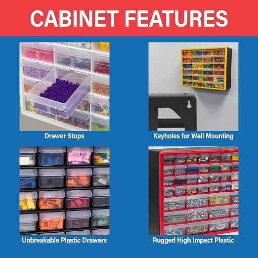 Akro-Mils 44-Drawer Plastic Drawer Storage Cabinet