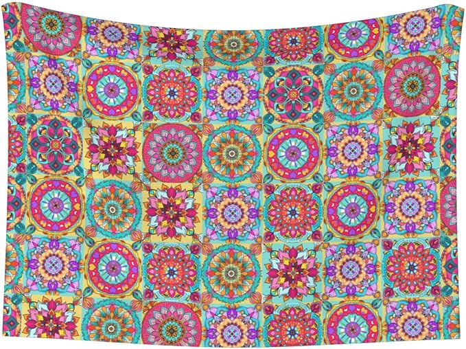Boho Throw Blanket - Colorful Bohemian Floral Blanket for Dog Cat Pet Blankets 30x20 for Couch Sofa Bed