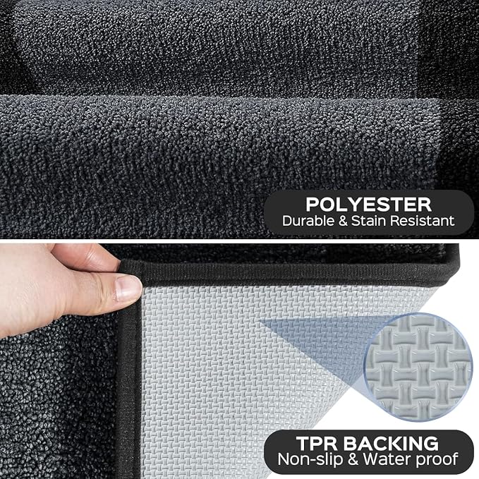 Washable Area Rug 48" x 72", Non Slip Kitchen Rug