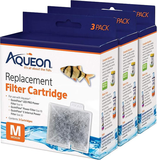 Aqueon Aquarium Fish Tank Replacement Filter Cartridges Medium