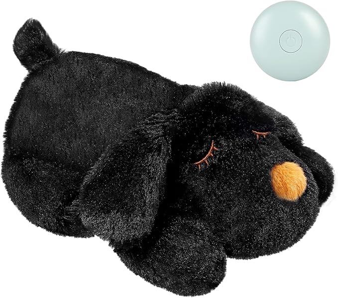 Puppy Heartbeat Toy for Separation Anxiety Relief, Heartbeat Stuffed Animal Anxiety Calming Behavioral Aid Plush Toy for Dogs Cats Pets