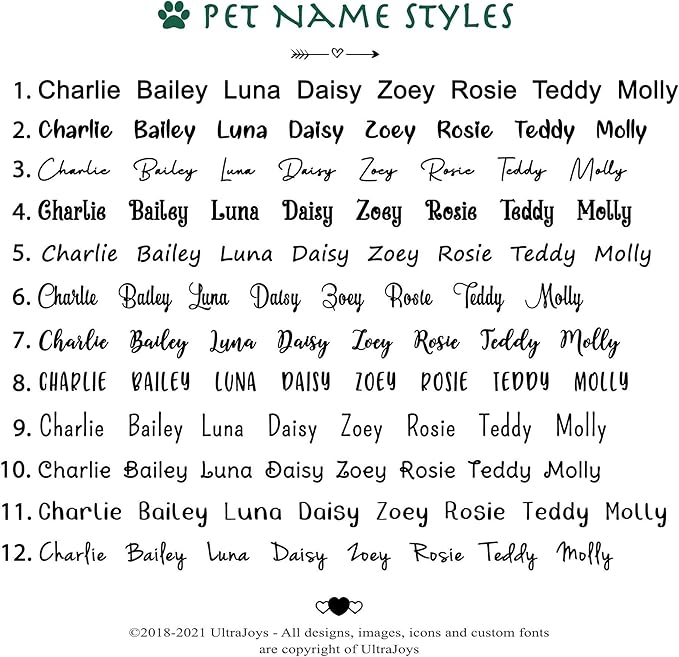Ultra Joys Dog ID Tag, Custom Dog Tag Personalized Cat Tag, Pet ID Tag, Brushed Stainless Steel Heart Cat Tags Pet Tags Rose Gold Small
