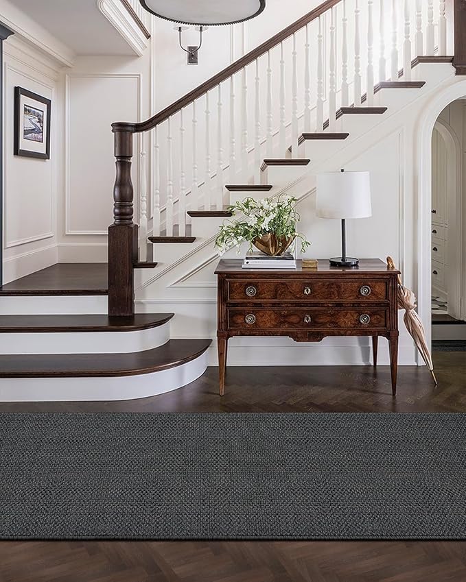 Color&Geometry Door Mat 2'4"x10' Runner Rug