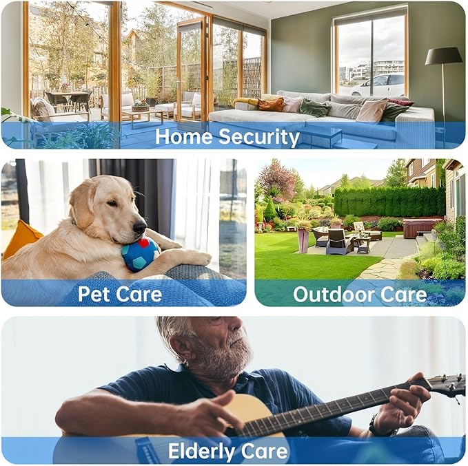 Indoor Camera Robot, 3MP 5g/2.4ghz WiFi Pet Robot Cam with Phone App, Nanny Cam Dog Cam with Audio/Video, Spy Camera 2-Way Audio Motion Tracking 7/24 Night Vision