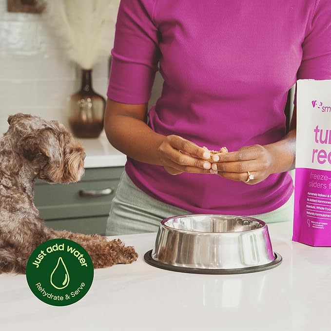 smallbatch Pets Freeze Dried Raw Dog Food, Beef Recipe, 14 oz, Organic High Protein Dog Food, Grain Free, Made in The USA, Humanely Raised Meat, Single Protein, for Picky Eaters, Hydrate & Serve