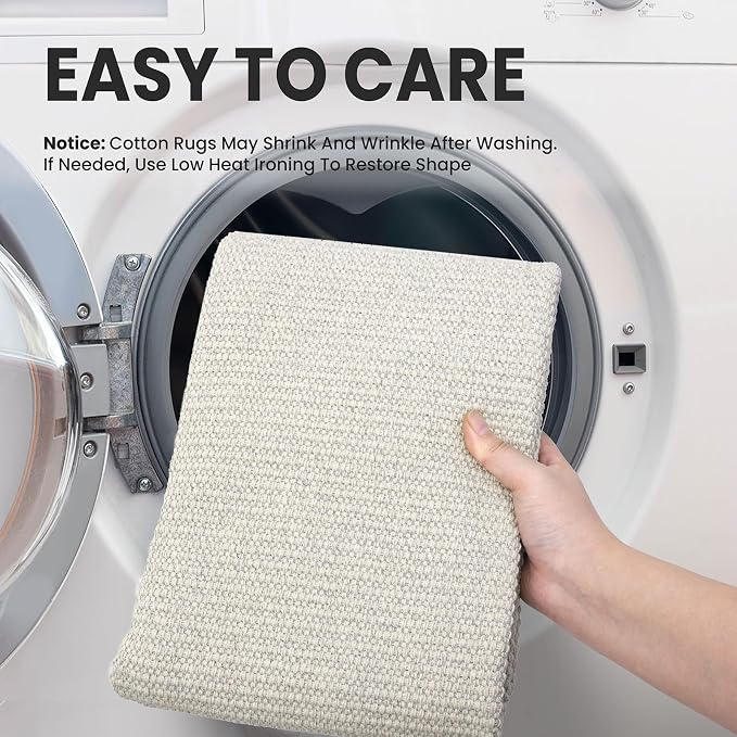 EARTHALL Washable Runner Rug 3x8 Ft Non Slip Runners
