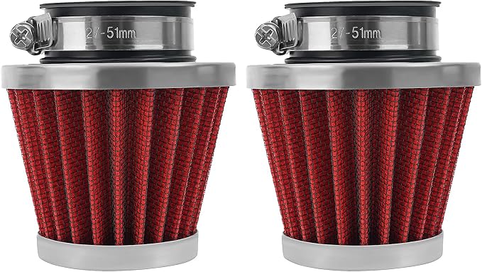 2PCS 42mm Universal Air Filter For GY6 125CC 150CC 200CC 250CC Dirt Bike ATV