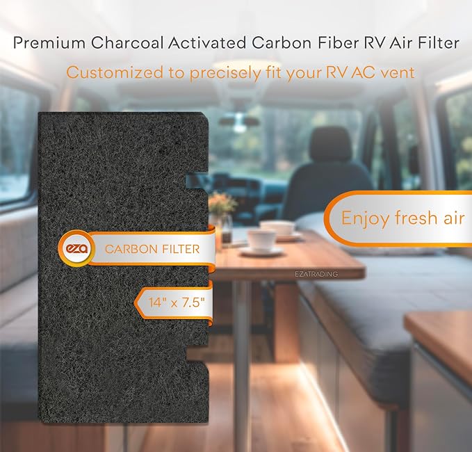RV Premium Charcoal Activated Carbon Fiber Air Conditioner Filter