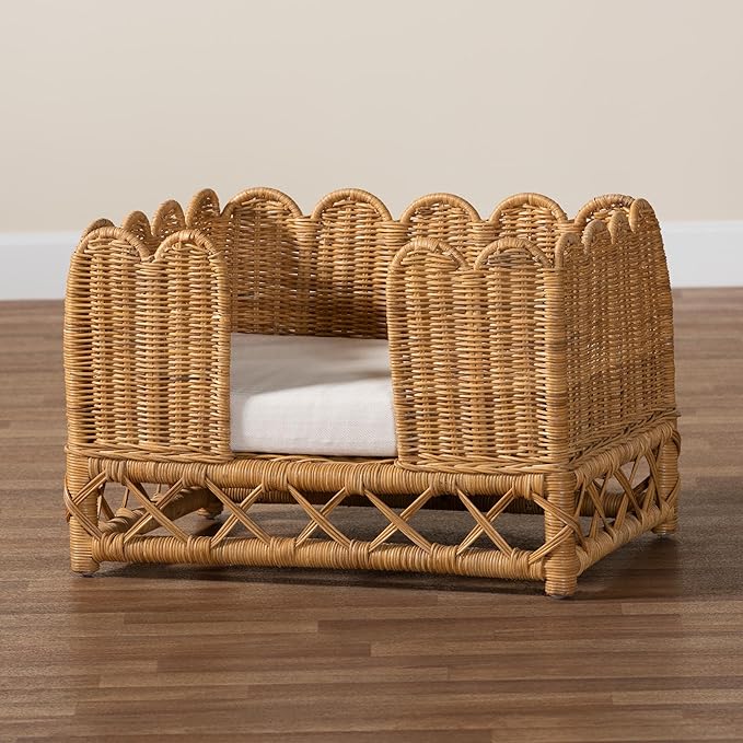 Bali & pari Palm Bohemian Light Honey Rattan Pet Bed