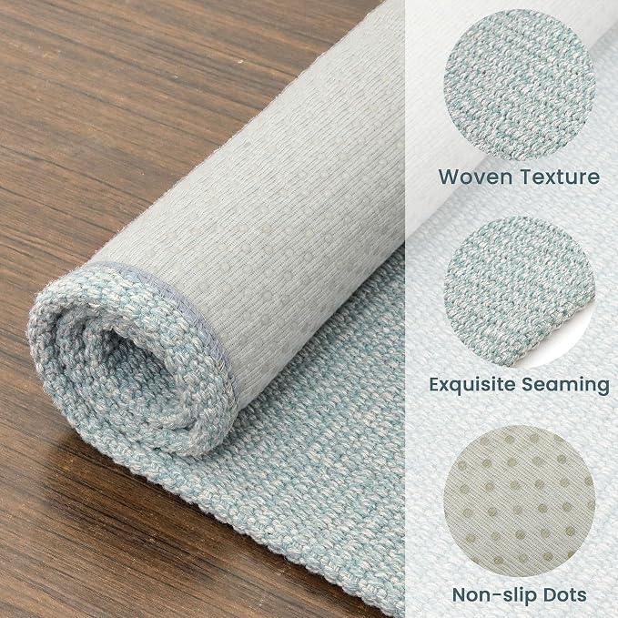 EARTHALL Washable Runner Rug 2x5 Ft Non Slip Runners