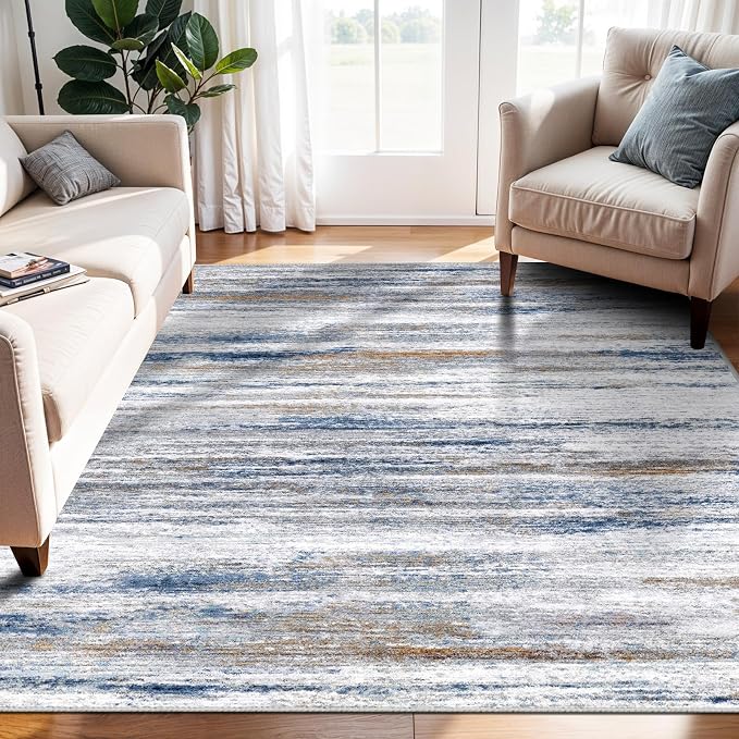 4x6 Rugs for Living Room: Non-Slip Washable Area Rug for Hallway Entryway