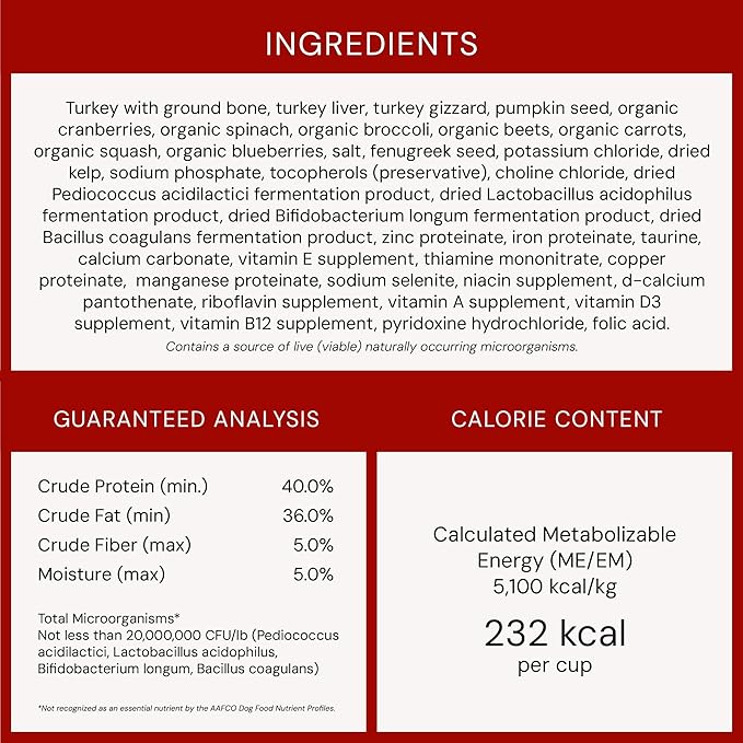 Stella & Chewy's Freeze-Dried Raw Tantalizing Turkey Meal Mixers- Dog Food Topper and Mixer - Made with 95% Cage-Free Turkey, Organs & Bone - Perfect for Picky Eaters - Grain-Free - 35 oz