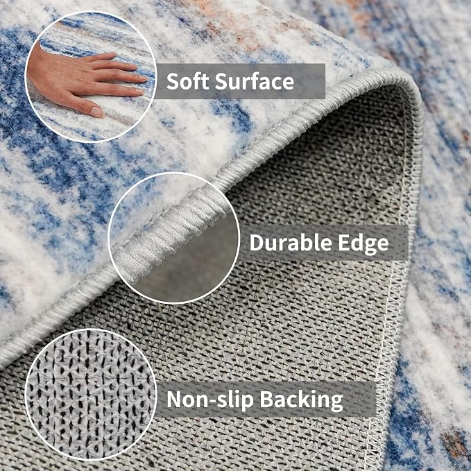 3x14 Washable Hallway Runner Rug: Extra Long Runners