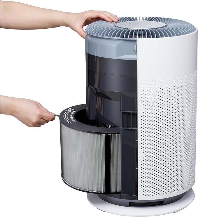 LG PuriCare 360 Air Purifiers for Home, Large and Small Room, Bedroom, Up to 2,059 ft² in 1 Hr with NanoFiber True HEPA Filter, 360 Degrees of Filtration, WiFi, Air Quality Monitor, Low Noise
