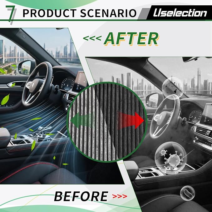 Cabin Engine Air Filter W/Activated Carbon Kit
