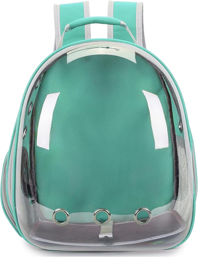 Cat Bubble Backpack Carrier for Small Medium Dogs Cats Carrying Bag, Airline Approved Pet Travel Carrying Bag Dog Hiking Walking Outdoor Backpack (Green)