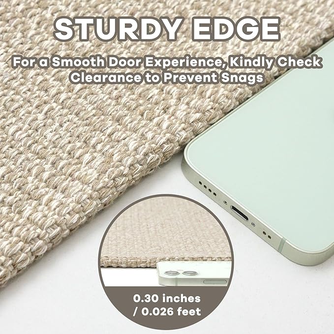 EARTHALL Washable Runner Rug 2x6 Ft Non Slip Runners