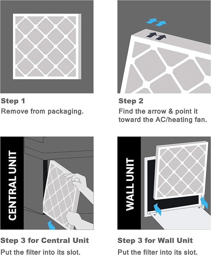 Aerostar 15x20x2 MERV 13, Pleated Air Filter, Box of 6, Made in the USA