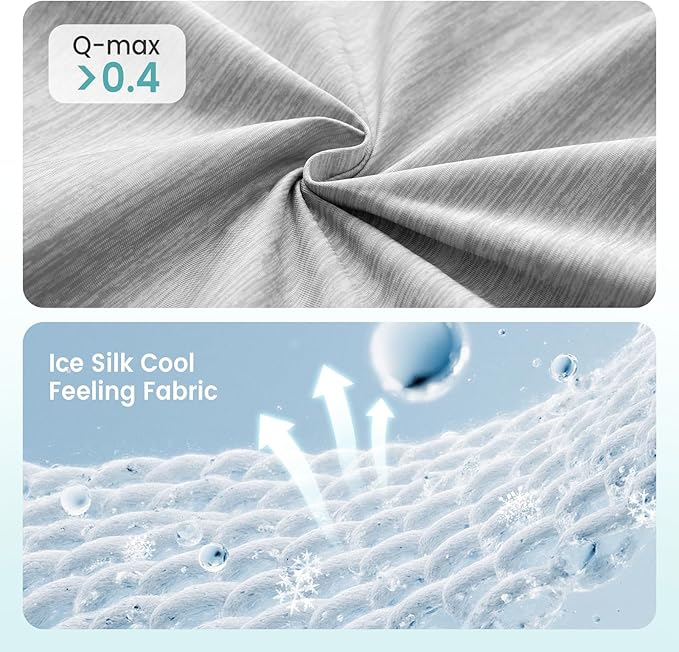 Dog Cooling Mat, Q-Max > 0.4 Leaf Shaped Pet Pad, Liquid Pee Proof Summer Mat for Cats, Washable Sleep Blanket for Bed Couch Floor Indoor, 27x23 inch, Silver Grey