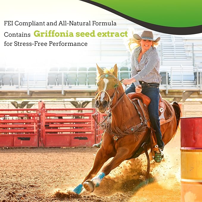SynNutra Equine SynChill 100% Natural & Nutritional Supplement, Lab Proven Results, Designed for Focus & Performance, Approved by Olympians and Veterinarians, Daily Pellets -30 Servings, Made in USA