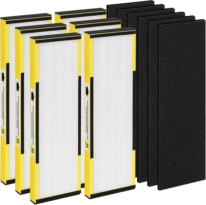 6 Packs FLT4825 H13 True HEPA Replacement Filter B Compatible