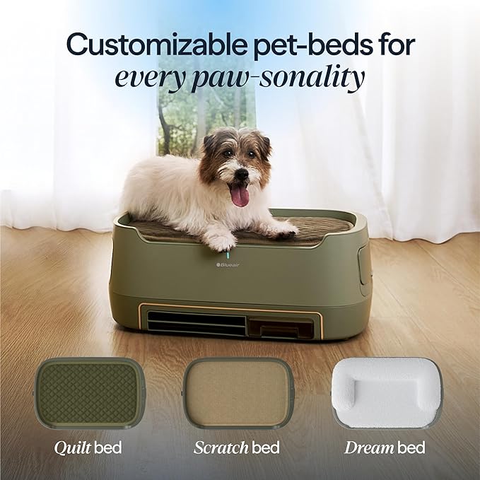 Blueair PetAir Air Purifier for Pets with Built-In Pet Bed, H13 True HEPA, 5-Stage Filtration, Smart Auto Mode, Removes Pet Dander, Hair, Odors & Allergens, Large Rooms up to 1300 sq ft