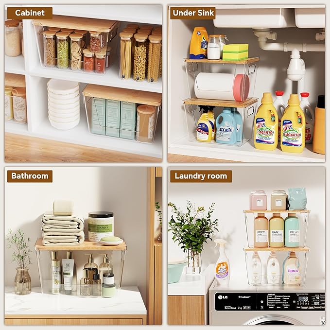 Criusia 2 Set Pantry Organizers and Storage