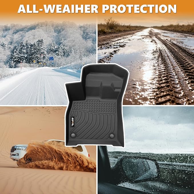 AIPOIL®TPE Floor mats Custom for 2011-2024 2025 Mitsubishi Outlander Sport | All-Weather | Easy to Clean | All-Round Protection丨Full Set Automobile mats Accessories.