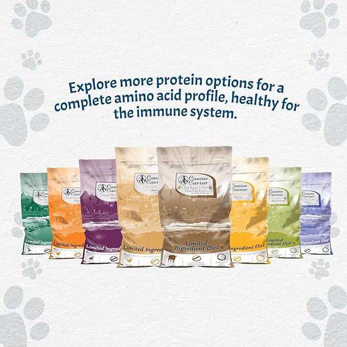 Canine Caviar - Open Meadow: Lamb & Pearl Millet Alkaline Dry Dog Food, Limited Ingredients, Gluten-Free, Based on Science & Research, Veterinary Alternative Diet (4.4 Pound Bag)
