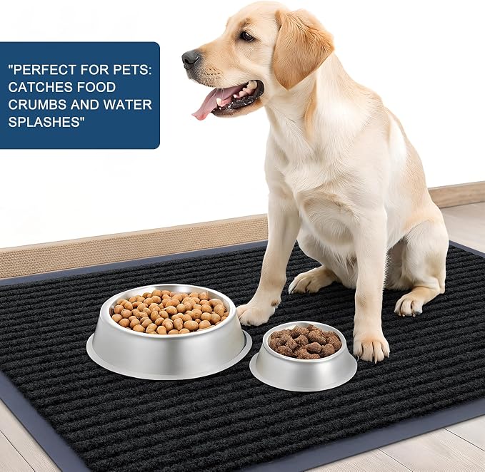 OLANLY Front Door Mat Indoor Outdoor Entrance, Waterproof Heavy Duty Doormat