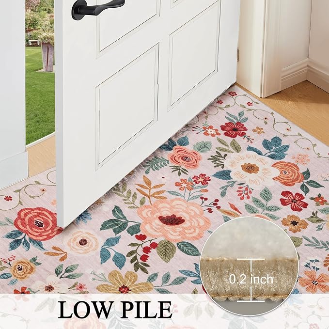 DUKINO Runner Rug, 2x7 Boho Kitchen Rug