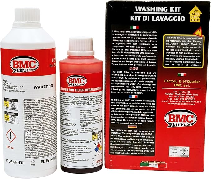 BMC Automotive Air Filter Complete Wash Kit