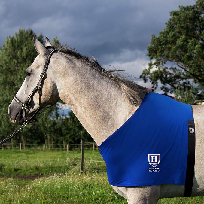 Harrison Howard Stretch Vest Anti Rub Bib Wither Shoulder Guard Horse Chest Saver Protector Blue L