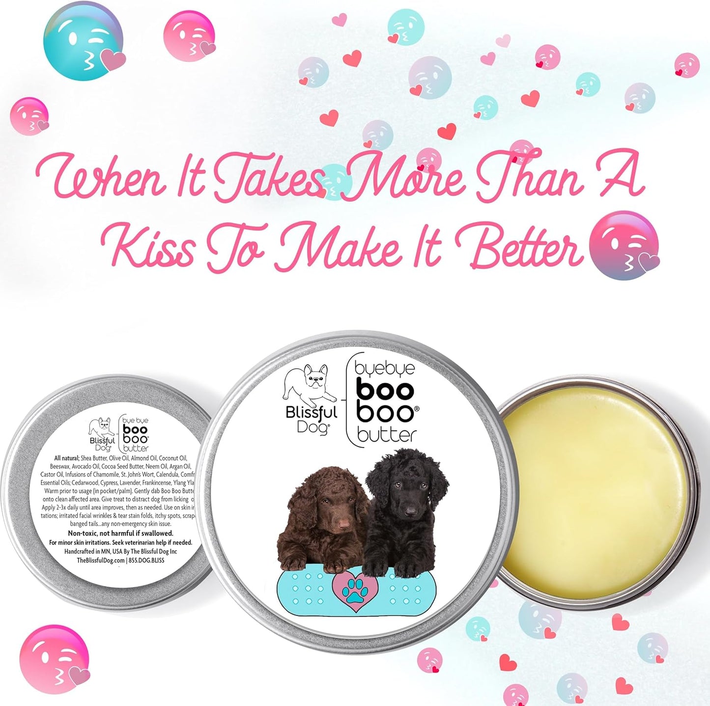The Blissful Dog Curly-Coat Retriever Boo Boo Butter, 8-Ounce