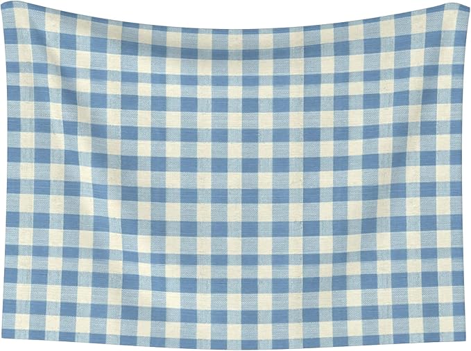 Waterproof Dog Blanket Soft Pet Blanket for Puppy Cat, Fleece Cat Throw Blankets for Furniture Bed Couch Sofa Reversible - Dusty Blue Gingham 1