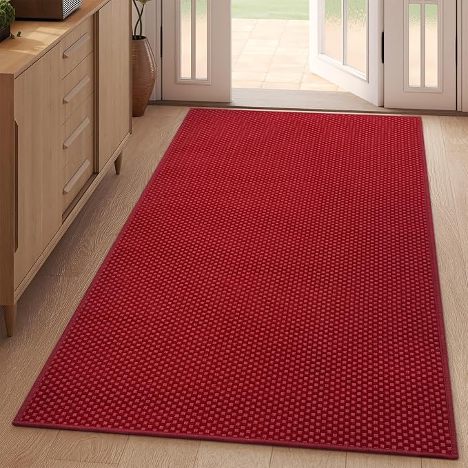 YDKGL 3x5 ft Area Rug Entryway Runner Rug Non Slip Washable, Boho Woven Kitchen