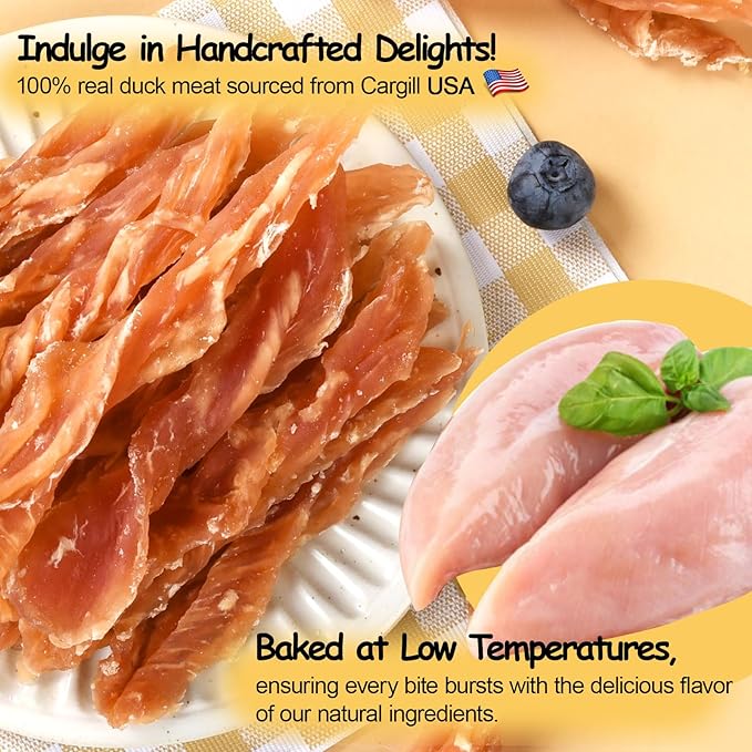 ASMPET Dog Chicken Jerky Treats, Made with 100% Real Chicken Breast, High Protein & Grain Free