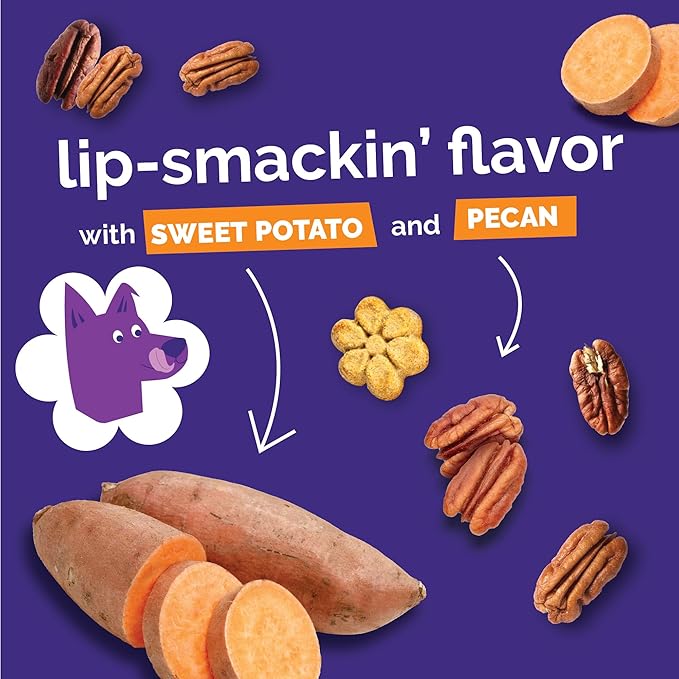 Fruitables Baked Crunchy Pumpkin Dog Treats, 7oz, Variety Pack of 4