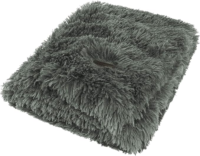 The Dog’s Blanket – Faux Fur Dog Blanket, Grey, XL, 38x54