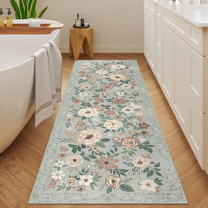 DUKINO 2x6 Runner Rug for Hallway, Washable Kitchen Runner Rug