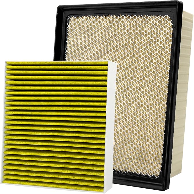 2PCS Cabin Engine Air Filter Kit Fits