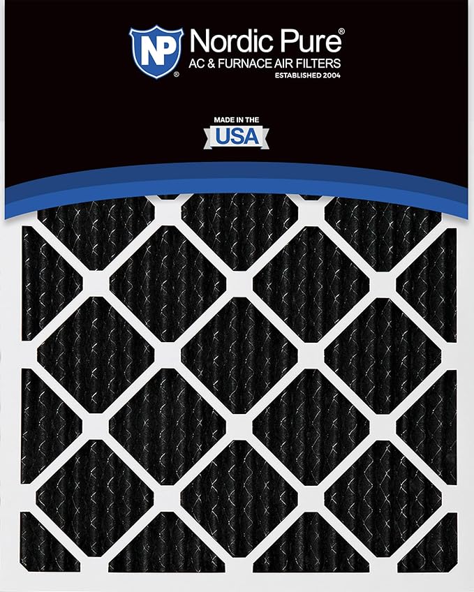 Nordic Pure 14x30x1 Pure Carbon Pleated Odor Reduction Furnace Air Filters 4