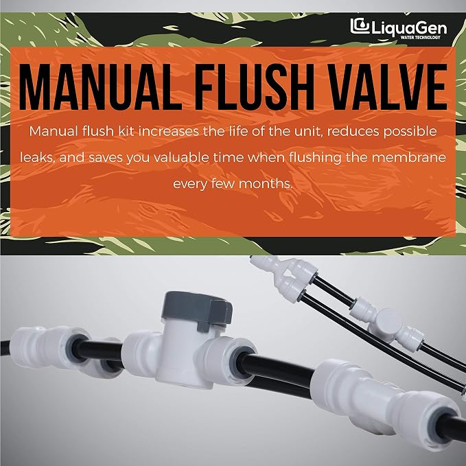 LiquaGen- Super Flow Reverse Osmosis & Deionization Water Filtration System-