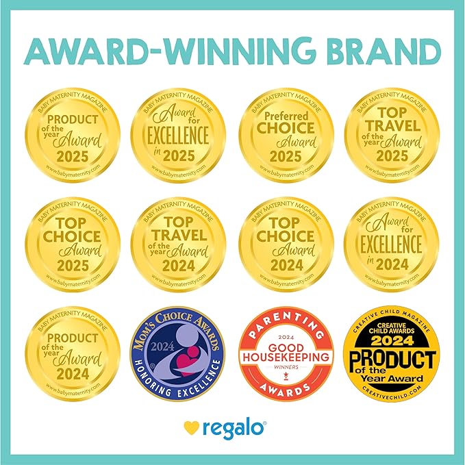 Regalo Safety 260" Super Wide Baby Gate & 8-Panel Playpen, 2-in-1 Convertible Baby Play Yard, Large Foldable Play Pen for Babies, Toddlers & Pets, Includes Wall Mount Kit, Multi-Colored