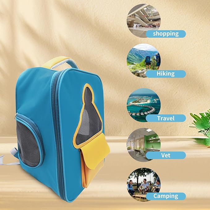 Cat Backpack Carrier,Soft Cats Carrier with Breathable Mesh,Pet Carrier for Small Dog Up to 16lbs,Dog Carrier Backpack,Durable Oxford Fabric for Outdoor&Travel