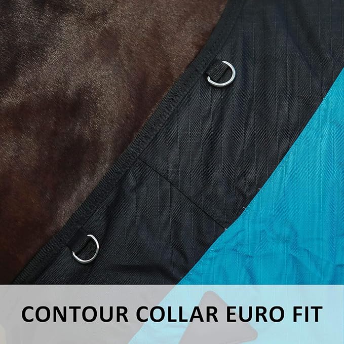 STORM SHIELD Classic II Surcingle Horse Turnout Blanket | Contour Collar | Horse Blankets for Winter Waterproof | 1200D Ripstop Durability | Winter Horse Blanket