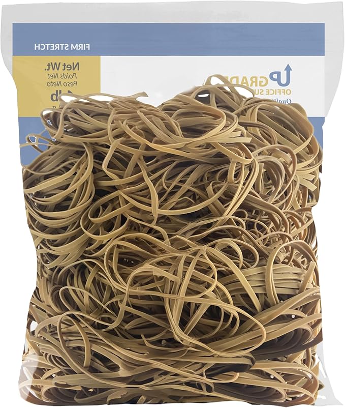 Upgrade Rubber Bands Size 32 (3 x 1/8 in) 700 Bands 1 lb Bag 2 Pack USA