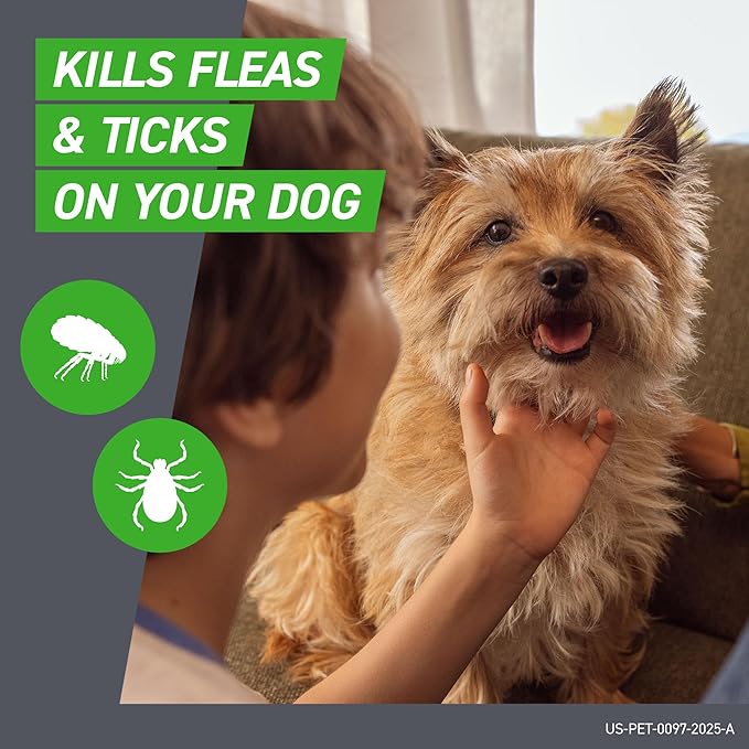 FRONTLINE Plus for Dogs Flea and Tick Treatment (Small Dog, 5-22 lbs.) 8 Doses (Orange Box)